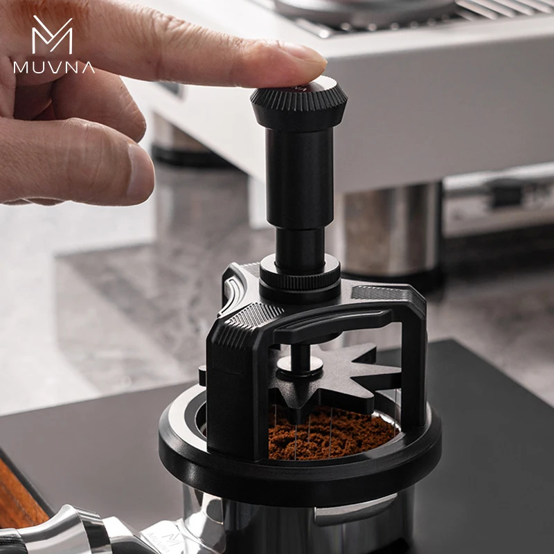 MUVNA Press Auto-Rotating Coffee WDT Tool Distributor Needle, For Espresso Grounds Break Clumps,Barista Accessories 51/53/58mm
MUVNA Press Auto-Rotating Coffee WDT Tool Distributor Needle, For Espresso Grounds Break Clumps,Barista Accessories 51/53/58mm