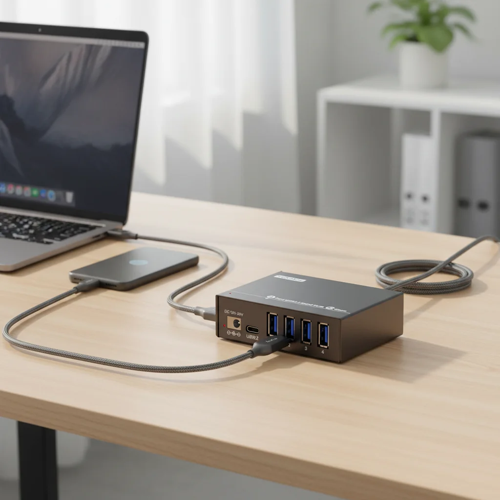Multi-OS Compatible USB 3.2 Gen 2 Hub for Windows, Mac, and Linux
Multi-OS Compatible USB 3.2 Gen 2 Hub for Windows, Mac, and Linux
