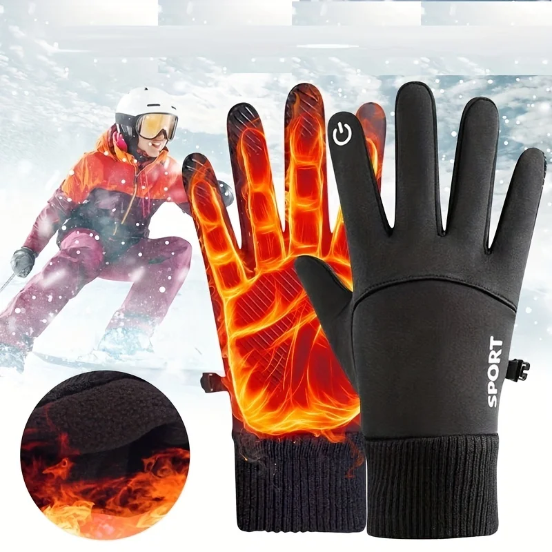 Winter Gloves for Men Women Touchscreen Anti-Slip Thermal Warm Windproof Glove for Running Cycling Motorcycle Hiking Ski Driving
Winter Gloves for Men Women Touchscreen Anti-Slip Thermal Warm Windproof Glove for Running Cycling Motorcycle Hiking Ski Driving