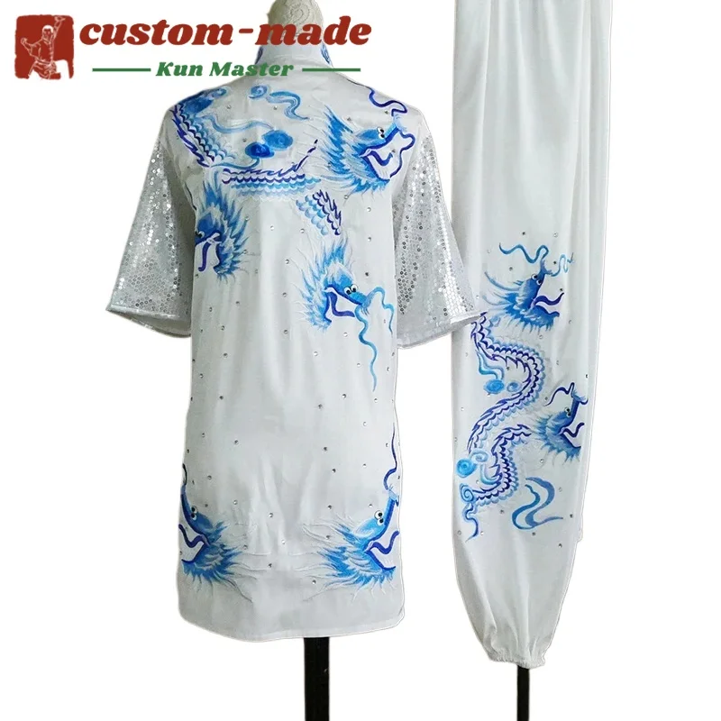 Костюм для кунг-фу на заказ с вышивкой дракона, усиленный, для соревнований по кунг-фу (стили Южный Кулак, Длинный Кулак)
Костюм для кунг-фу на заказ с вышивкой дракона, усиленный, для соревнований по кунг-фу (стили Южный Кулак, Длинный Кулак)