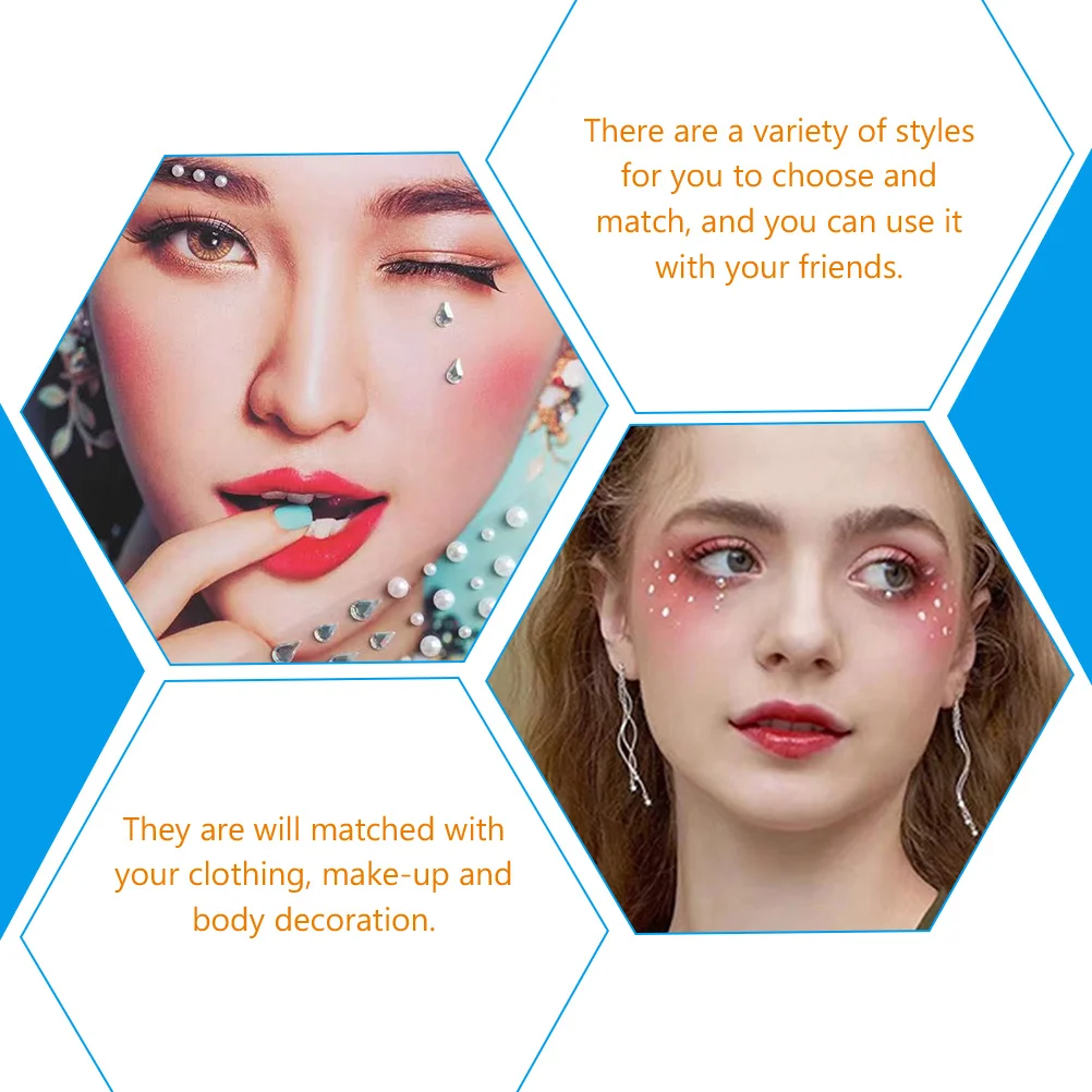 5 Sets Face Jewels Stick On Facial Rhinestone Stickers Eye Body Gems Decals For Makeup Wedding Party Nail Decoration
5 Sets Face Jewels Stick On Facial Rhinestone Stickers Eye Body Gems Decals For Makeup Wedding Party Nail Decoration