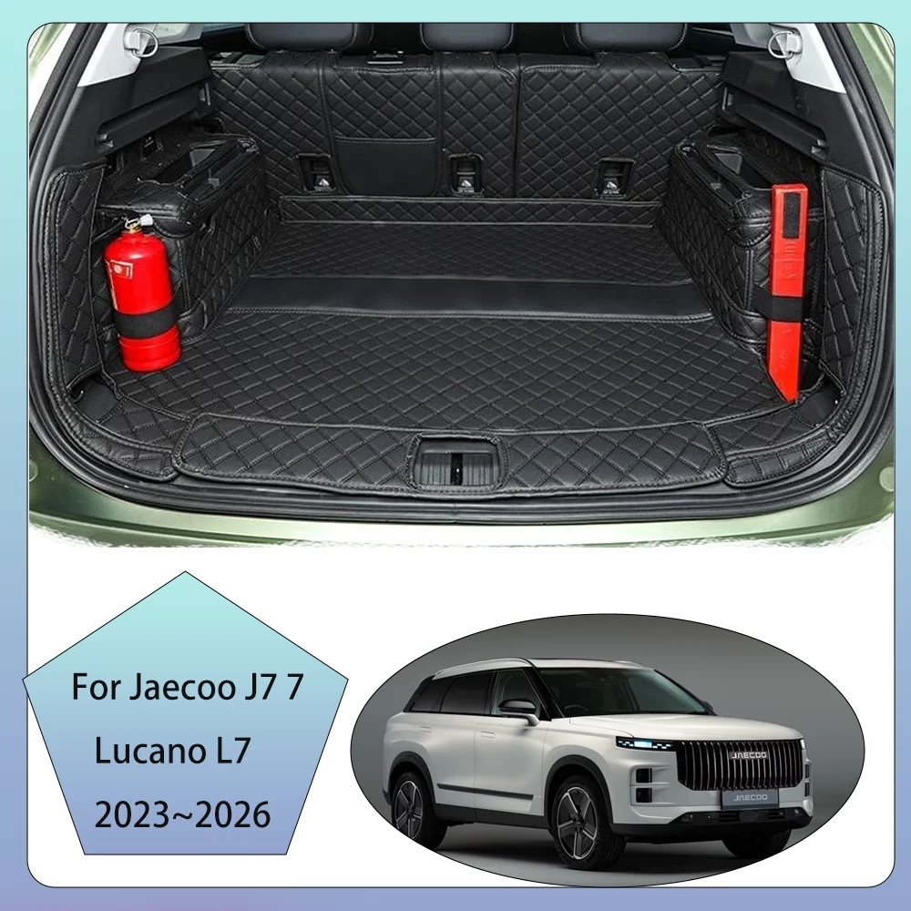 Для Jaecoo J7 7 Lucano L7 2023 ~ 2026 2024 2025 Phev автомобильные кожаные чехлы для багажников, защита от царапин, коврик для багажника, аксессуары
Для Jaecoo J7 7 Lucano L7 2023 ~ 2026 2024 2025 Phev автомобильные кожаные чехлы для багажников, защита от царапин, коврик для багажника, аксессуары