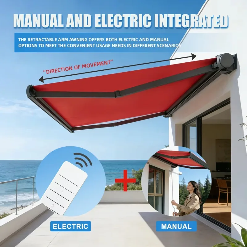 Customized Retractable Extendable Powder Coated 3m Pergola Outdoor Motorized Awning For Garden Shades Window Awnings
Customized Retractable Extendable Powder Coated 3m Pergola Outdoor Motorized Awning For Garden Shades Window Awnings
