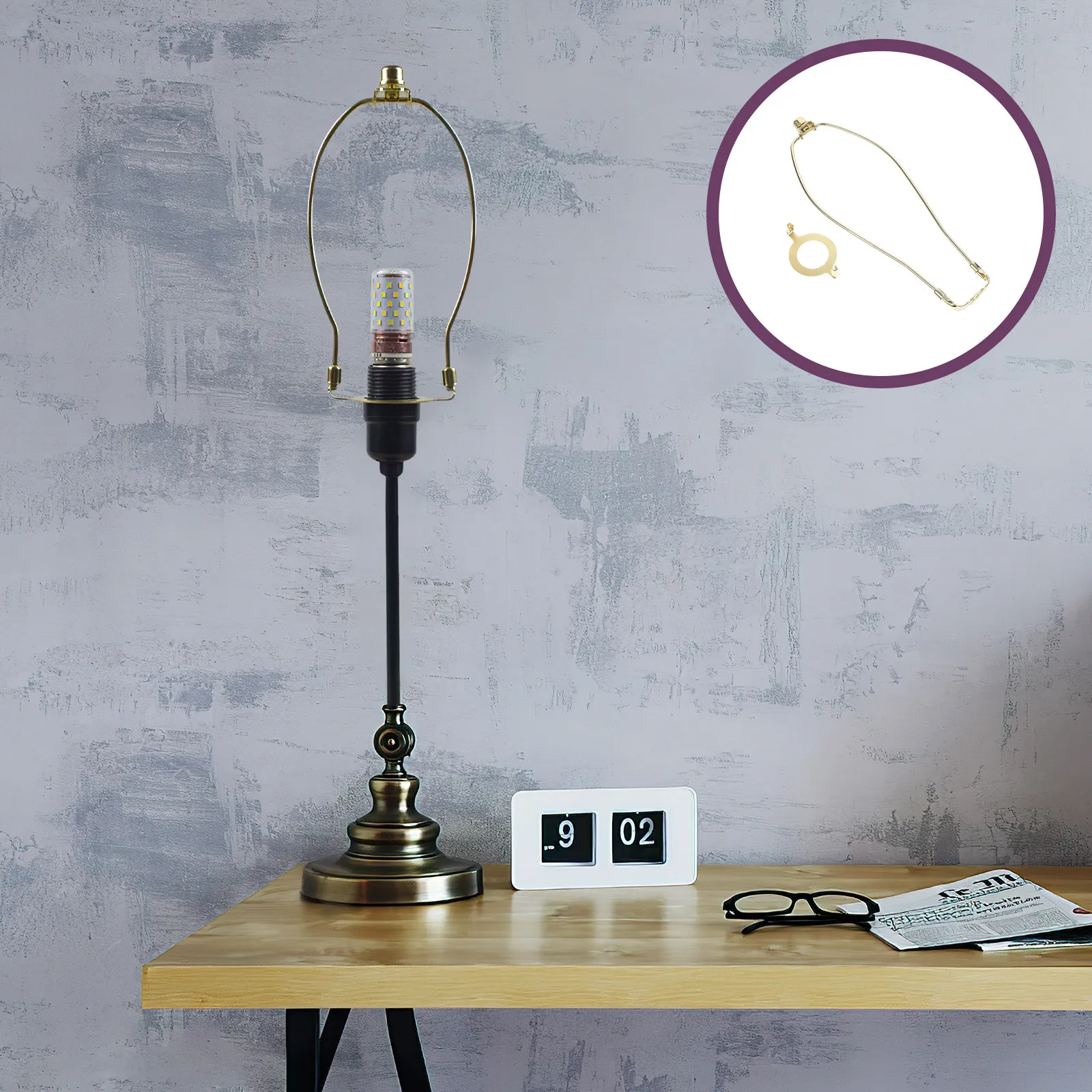 Lamp Shade Harp Iron DIY Holder Durable Lampshade Bracket for Table Floor Lamp Repair Kit Harp Parts Lampshade Adapter
Lamp Shade Harp Iron DIY Holder Durable Lampshade Bracket for Table Floor Lamp Repair Kit Harp Parts Lampshade Adapter