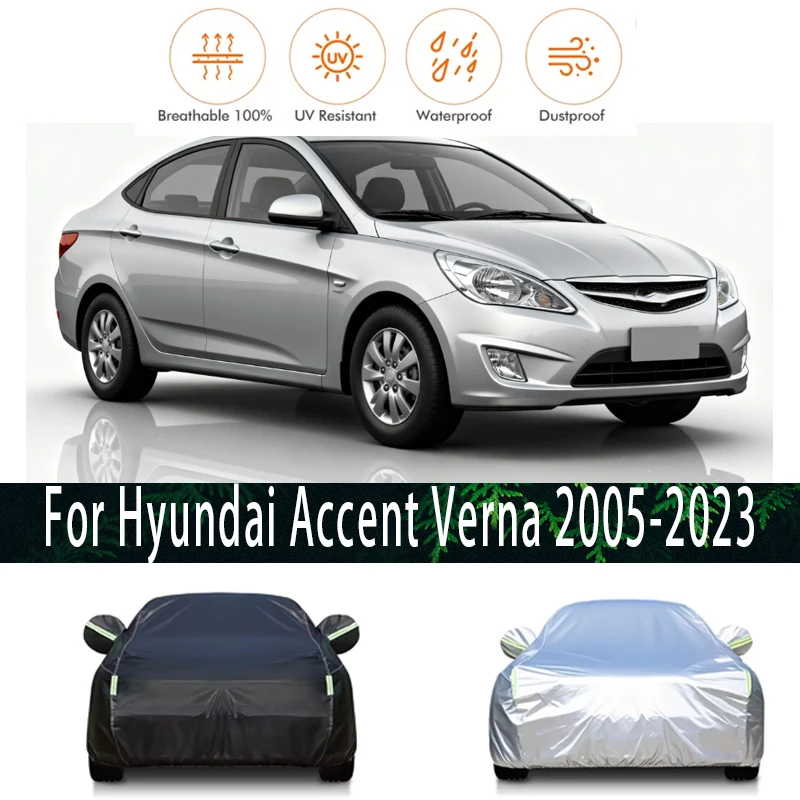 For Hyundai Accent Verna Outdoor Protection Full Car Covers Snow Cover Sunshade Waterproof Dustproof Exterior Car accessories
For Hyundai Accent Verna Outdoor Protection Full Car Covers Snow Cover Sunshade Waterproof Dustproof Exterior Car accessories