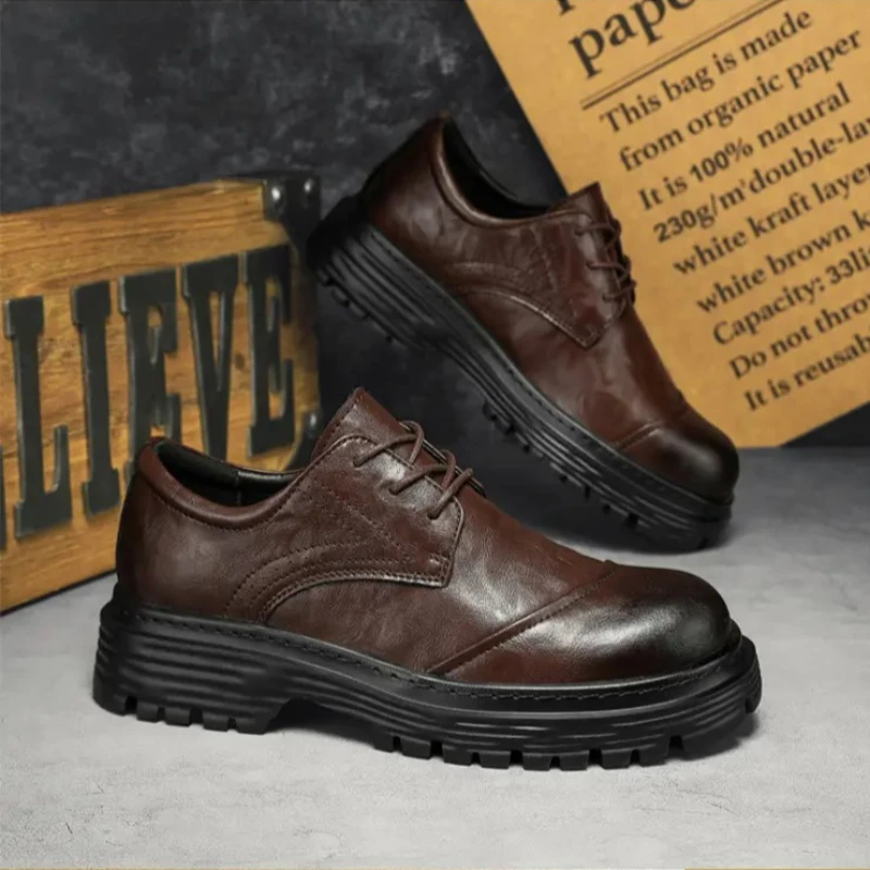 Высококачественная кожаная официальная мужская обувь, осень 2024, новая повседневная свадебная деловая обувь, модные универсальные мужские кроссовки
Высококачественная кожаная официальная мужская обувь, осень 2024, новая повседневная свадебная деловая обувь, модные универсальные мужские кроссовки