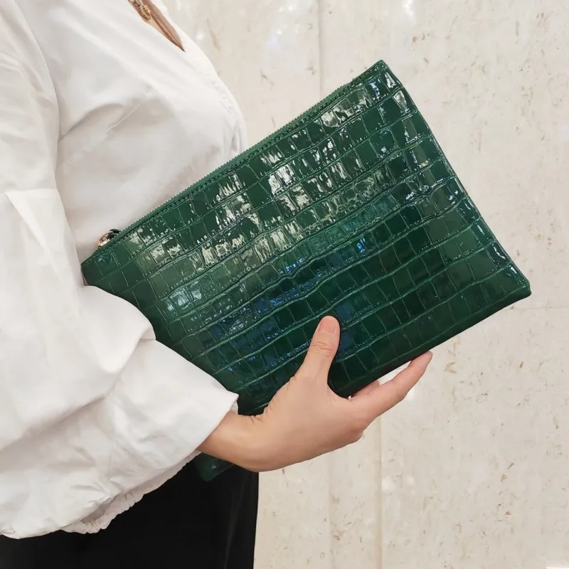 Women Crocodile PU Leather Envelope Clutch Bag Large Evening Party Handbag Fashion Phone Purse Wallet Elegant Night Out Bolsas
Women Crocodile PU Leather Envelope Clutch Bag Large Evening Party Handbag Fashion Phone Purse Wallet Elegant Night Out Bolsas