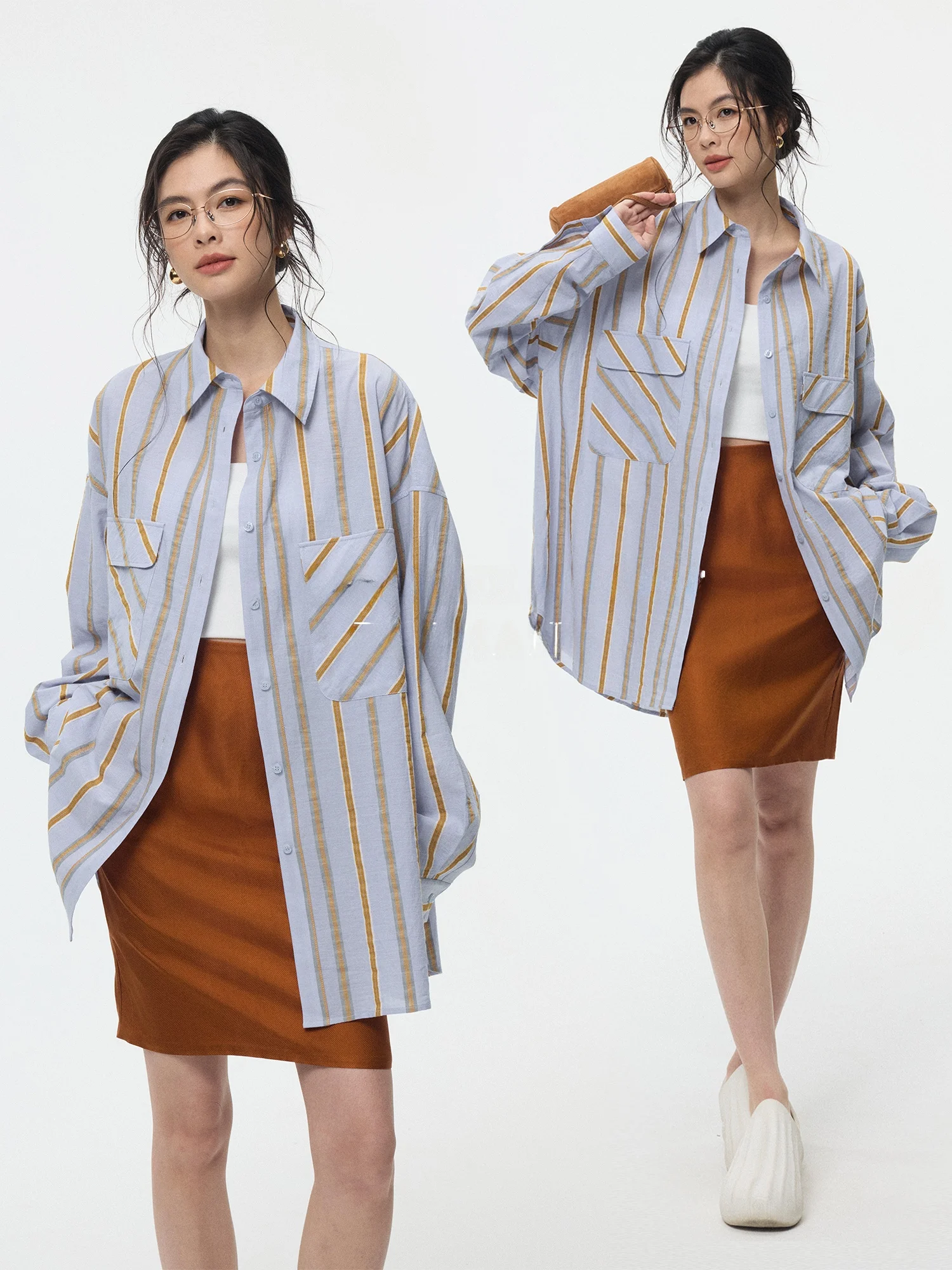ZzZHANG Women's Faion Color Blo Striped Design Collar irt Spring Summer Casual Loose Fit Long Sve Cotton Blend
ZzZHANG Women's Faion Color Blo Striped Design Collar irt Spring Summer Casual Loose Fit Long Sve Cotton Blend