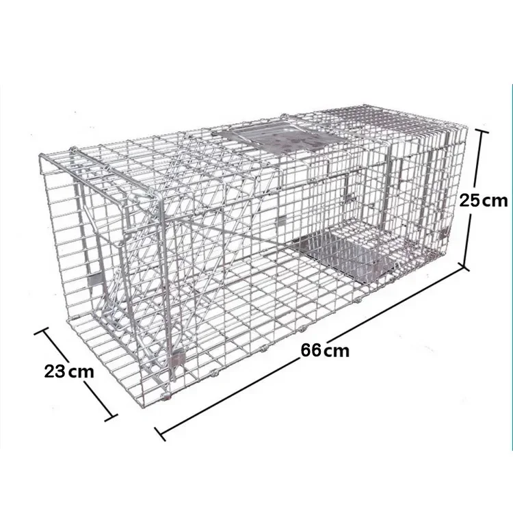 Foldable Reusable Humane Live Animal Trap for Small Dogs Raccoons Cats Groundhogs Opossums Fox Super Large 1-Door Mousetrap 
Foldable Reusable Humane Live Animal Trap for Small Dogs Raccoons Cats Groundhogs Opossums Fox Super Large 1-Door Mousetrap