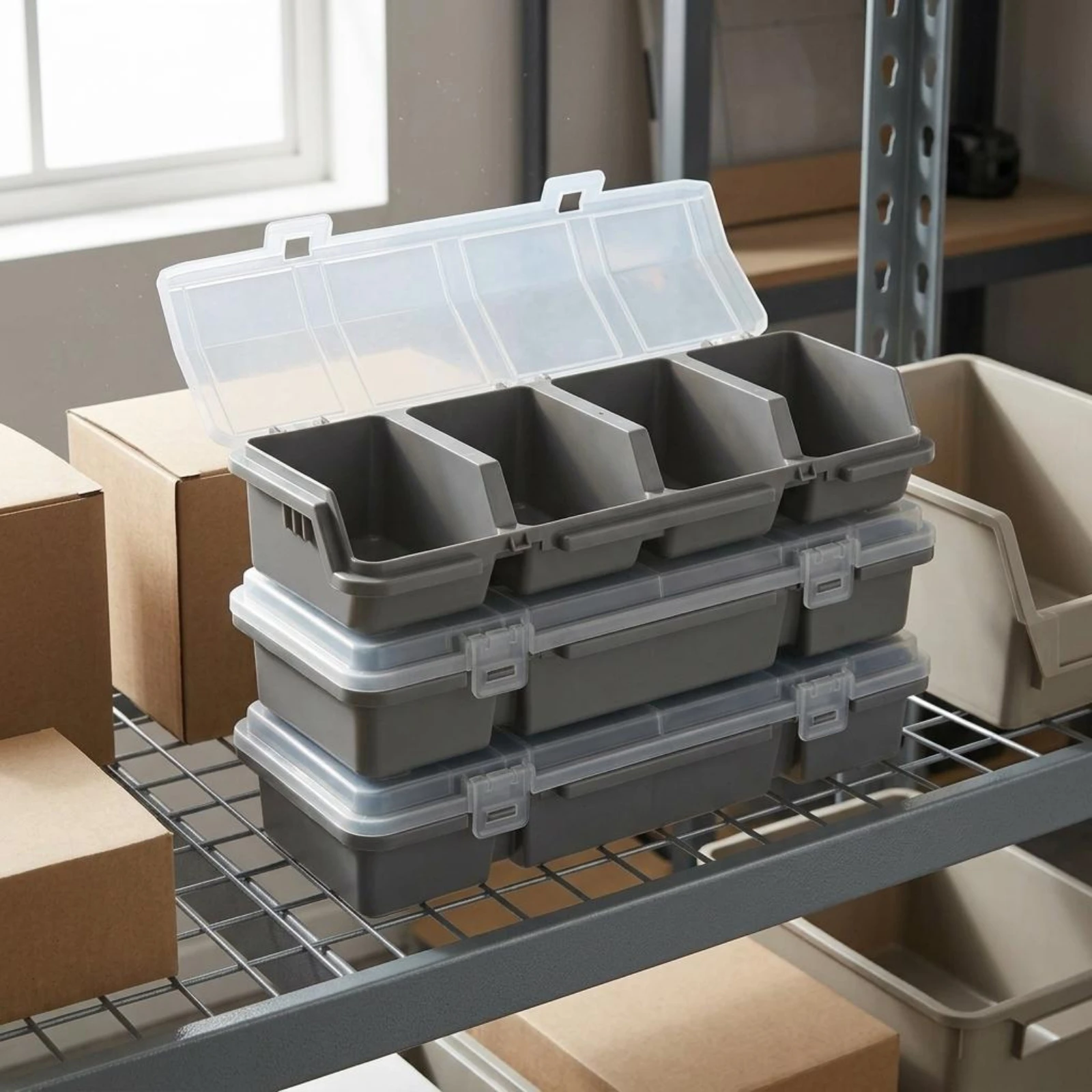 Small Parts Organizer Snap Closure Divided Storage Box Compartment Storage Box Slim Design Secure Latch for Garage
Small Parts Organizer Snap Closure Divided Storage Box Compartment Storage Box Slim Design Secure Latch for Garage