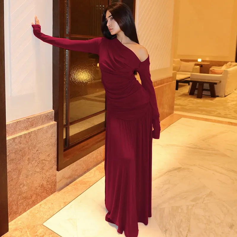 Elegant Women Long Maxi Skirts Set Solid Long Sleeve 2 Piece Dress Set 2025 Autumn Streetwear Sexy Night Club Party Vestidos
Elegant Women Long Maxi Skirts Set Solid Long Sleeve 2 Piece Dress Set 2025 Autumn Streetwear Sexy Night Club Party Vestidos