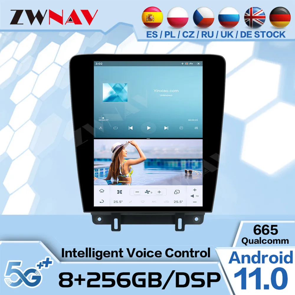 Qualcomm Tesa- Screen Android 11 Multimedia For Ford Mustang 2009 2010 2011 2012 GPS Navigation Radio Receiver Upgrade Head Unit
Qualcomm Tesa- Screen Android 11 Multimedia For Ford Mustang 2009 2010 2011 2012 GPS Navigation Radio Receiver Upgrade Head Unit