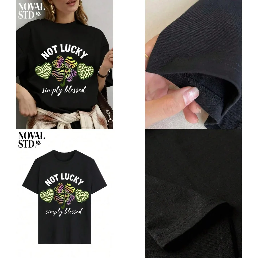 【New style】Women's Summer 'Not Lucky Simply ' Animal Print Clover St. Patrick's Day Design Street Casual Vacation Style Loose M
【New style】Women's Summer 'Not Lucky Simply ' Animal Print Clover St. Patrick's Day Design Street Casual Vacation Style Loose M