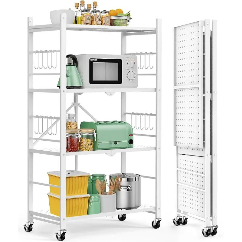 Storage Shelves, Foldable Shelves for Storage, Folding Shelf Unit Pantry Shelves with Wheels, Metal Shelving Storage Rack Shelf
Storage Shelves, Foldable Shelves for Storage, Folding Shelf Unit Pantry Shelves with Wheels, Metal Shelving Storage Rack Shelf