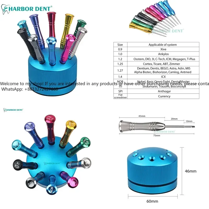 Screwdriver Set/Stainless Steel Screw Driver for Dentist Orthodontic Surgery/ Lab Abutment Screwdriver
Screwdriver Set/Stainless Steel Screw Driver for Dentist Orthodontic Surgery/ Lab Abutment Screwdriver