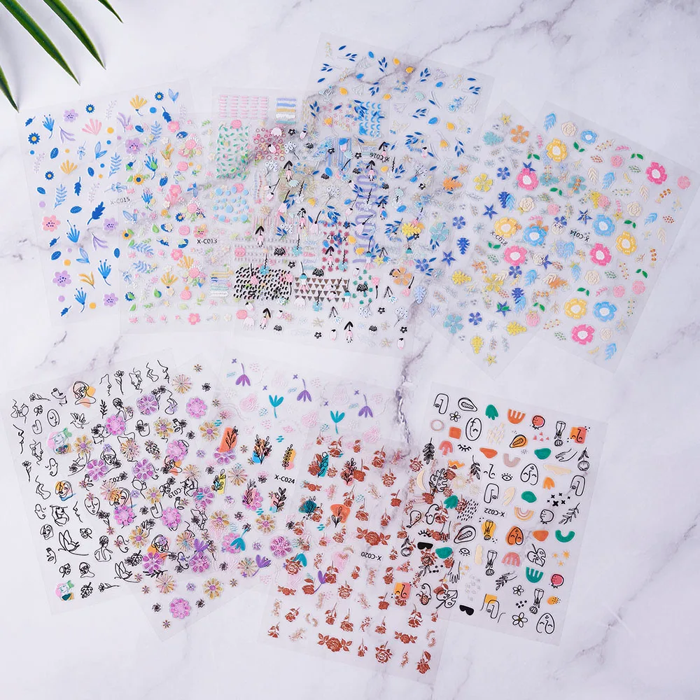12 Sheets Graffiti Fun Nail Art Stickers Decal 3D Self-Adhesive Abstract Face Curve Nail Decoration Design For DIY Nail Applique
12 Sheets Graffiti Fun Nail Art Stickers Decal 3D Self-Adhesive Abstract Face Curve Nail Decoration Design For DIY Nail Applique