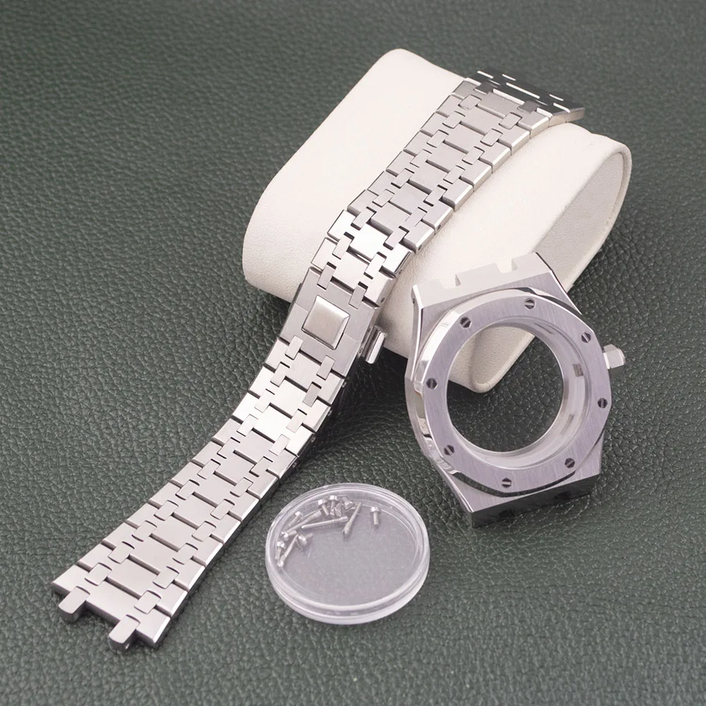 41mm NH35 Watch Octagonal Case Strap Stainless Steel Sapphire Glass Waterproof for Royal Oak 31.8mm Dial NH35/NH36/4R36 Movement
41mm NH35 Watch Octagonal Case Strap Stainless Steel Sapphire Glass Waterproof for Royal Oak 31.8mm Dial NH35/NH36/4R36 Movement