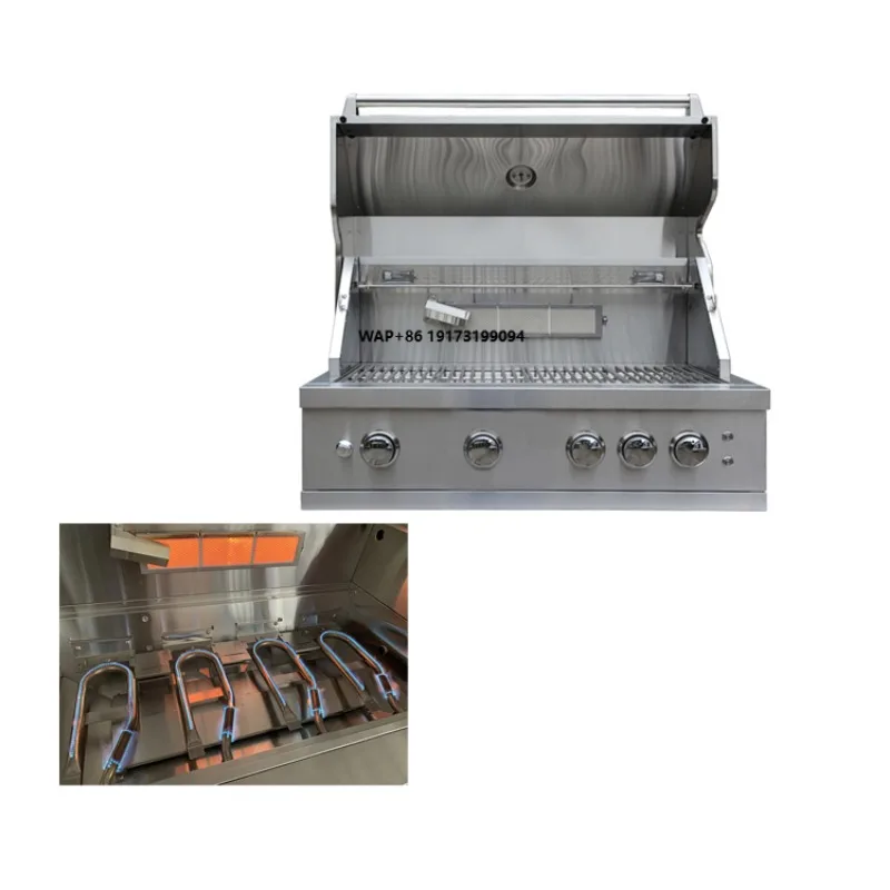 Outdoor Kitchen 4 Burner Gas Grill Stainless Steel 304 Built-In BBQ Grills
Outdoor Kitchen 4 Burner Gas Grill Stainless Steel 304 Built-In BBQ Grills