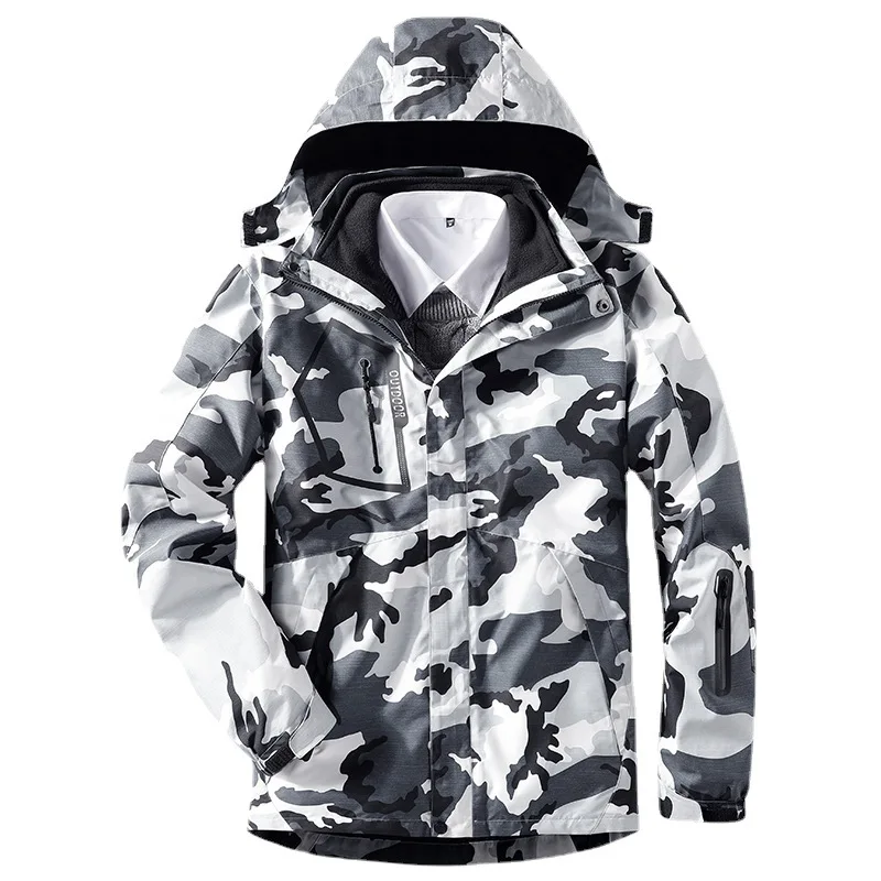 Men Coat Two-pieces Sets 3 in 1 Jacket Male Fleece Outerwear Windbreake Outdoor Fashion Casual Camping Men Waterproof Jacket
Men Coat Two-pieces Sets 3 in 1 Jacket Male Fleece Outerwear Windbreake Outdoor Fashion Casual Camping Men Waterproof Jacket