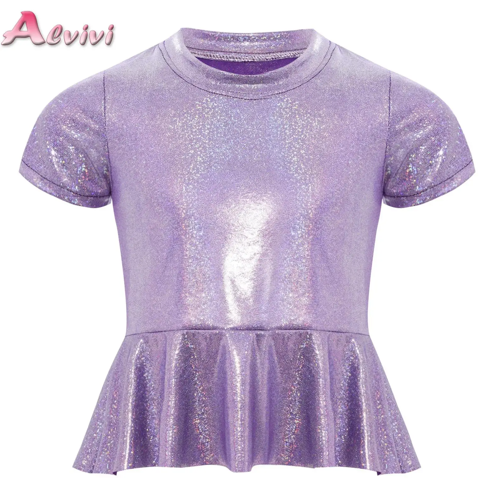 Tshirt Kids Girls Metallic Dance Tops Short Sleeve Crop Top Cheerleading Hip Hop Jazz Dance Party Costume Children's T-shirts
Tshirt Kids Girls Metallic Dance Tops Short Sleeve Crop Top Cheerleading Hip Hop Jazz Dance Party Costume Children's T-shirts