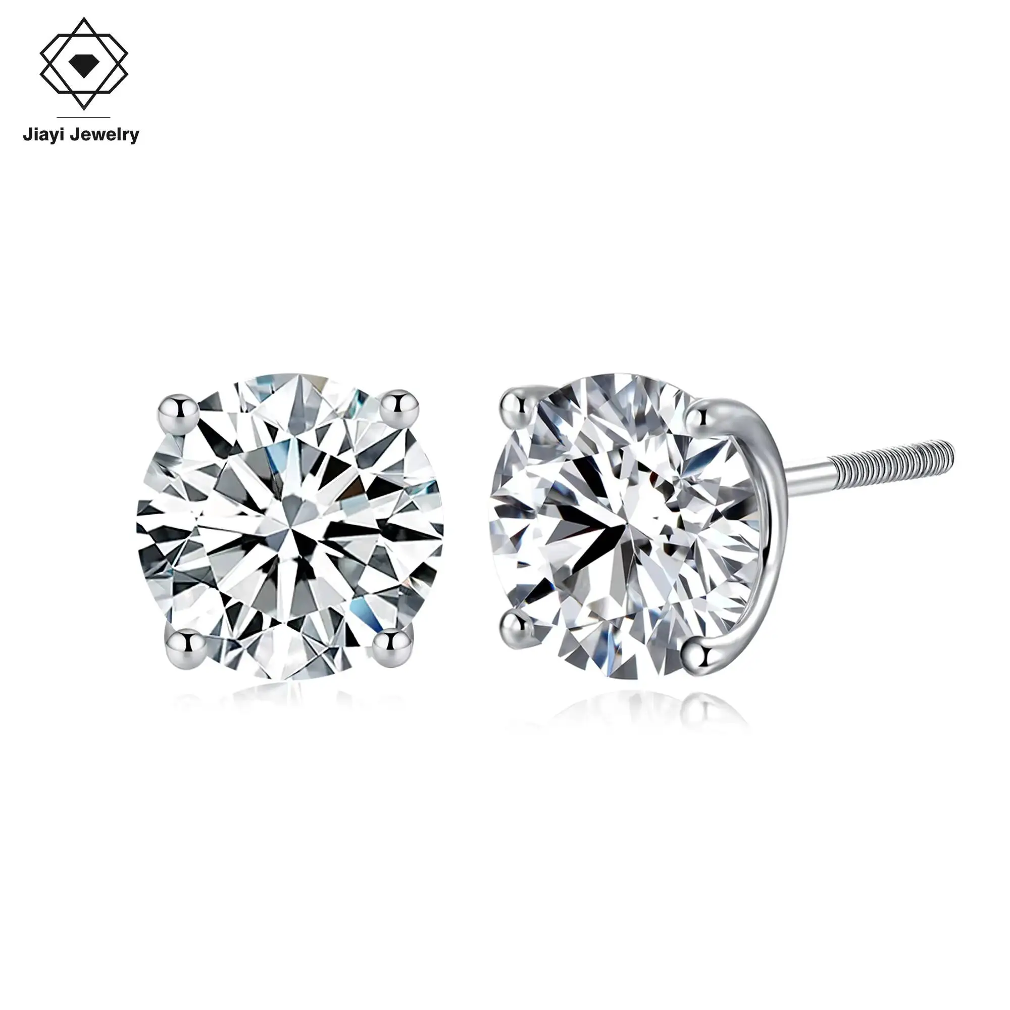 0.6-4.0 CTW S925 Silver 6mm Moissanite Stud Earrings D Color VVS1 Classic Round Brilliant Cut Solitaire
0.6-4.0 CTW S925 Silver 6mm Moissanite Stud Earrings D Color VVS1 Classic Round Brilliant Cut Solitaire