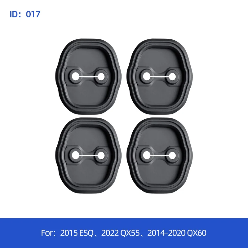 Car door silicone door lock cover suitable for Infiniti QX55 QX60 anti-collision sound insulation door buckle cover
Car door silicone door lock cover suitable for Infiniti QX55 QX60 anti-collision sound insulation door buckle cover