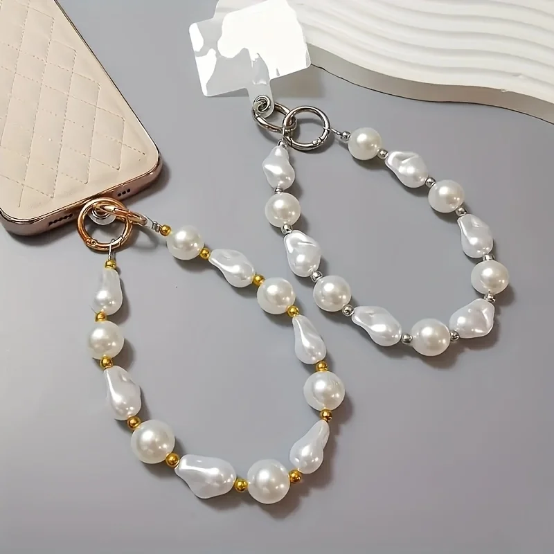 Elegant Short Phone Chain Wrist Strap, Pearl Butterfly Beaded Keychain Bag Charm, Anti-Loss Design, Perfect Accessory for Women
Elegant Short Phone Chain Wrist Strap, Pearl Butterfly Beaded Keychain Bag Charm, Anti-Loss Design, Perfect Accessory for Women