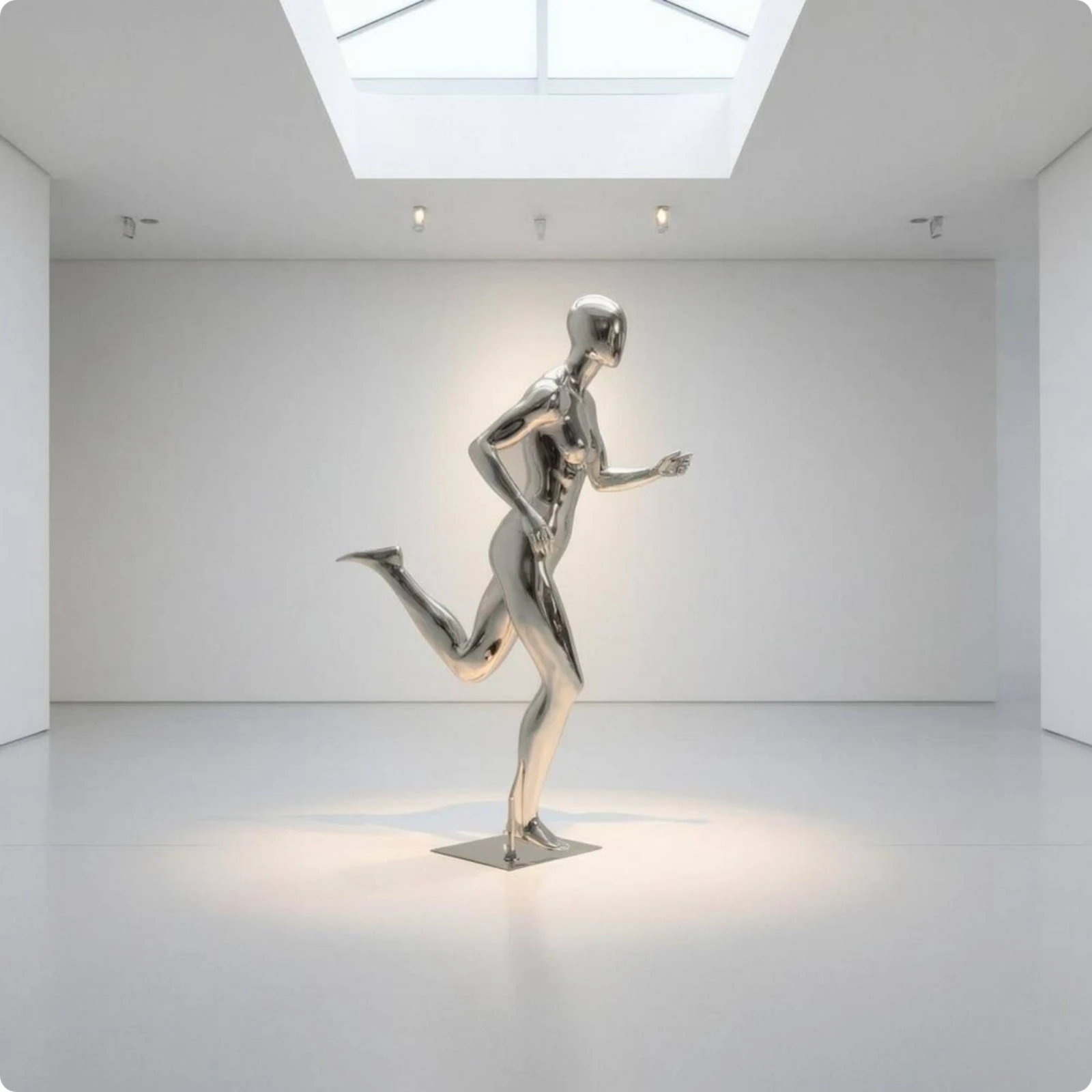 Running Mannequin Silver Athletic Display Figure Clothing Display Mannequin Metal Stand Fashion Form Easy to Dress
Running Mannequin Silver Athletic Display Figure Clothing Display Mannequin Metal Stand Fashion Form Easy to Dress