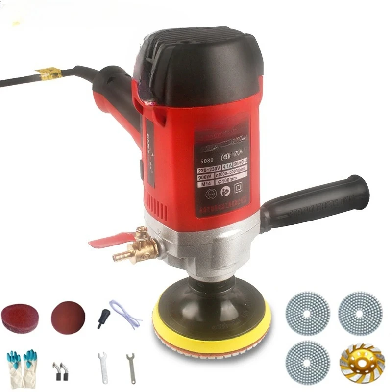 900W 220V Variable Speed Water Mill Electric Water Injection Sander Polisher Marble Granite Concrete Stone Wet Polisher
900W 220V Variable Speed Water Mill Electric Water Injection Sander Polisher Marble Granite Concrete Stone Wet Polisher