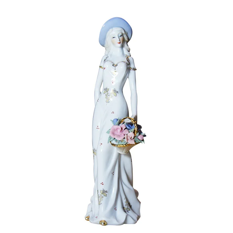1pc Handcraft Adornment Pretty Porcelain Elegant Decorative Women Figurine Table Ornament Desktop Adornment for Shop
1pc Handcraft Adornment Pretty Porcelain Elegant Decorative Women Figurine Table Ornament Desktop Adornment for Shop