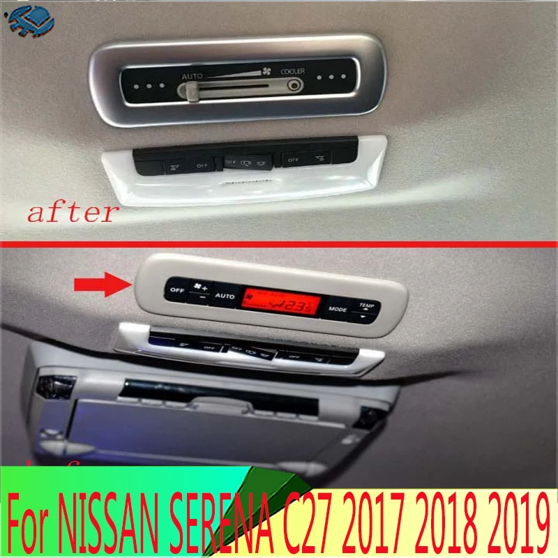 Для NISSAN SERENA C27 C28 2017 2018 2019 2020 2021 2022 2023 украшение автомобиля ABS хром задняя крыша переключатель кондиционера накладка
Для NISSAN SERENA C27 C28 2017 2018 2019 2020 2021 2022 2023 украшение автомобиля ABS хром задняя крыша переключатель кондиционера накладка