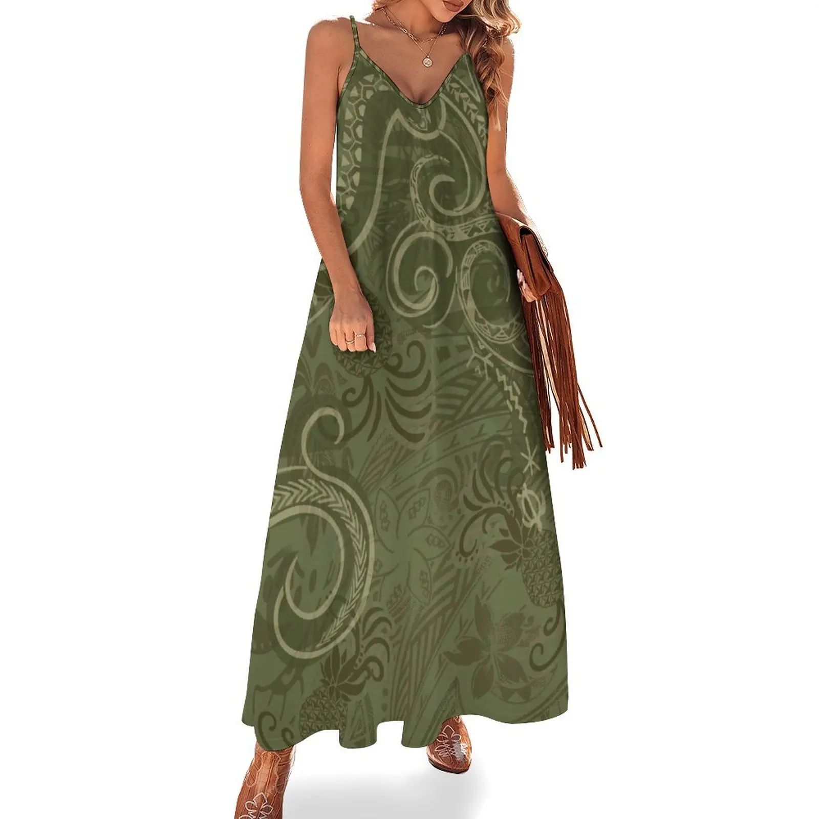 Hawaiian - Polynesian Vintage Green Pineapple Print Sleeveless Dress african dresses for woman dresses for special events Dress
Hawaiian - Polynesian Vintage Green Pineapple Print Sleeveless Dress african dresses for woman dresses for special events Dress