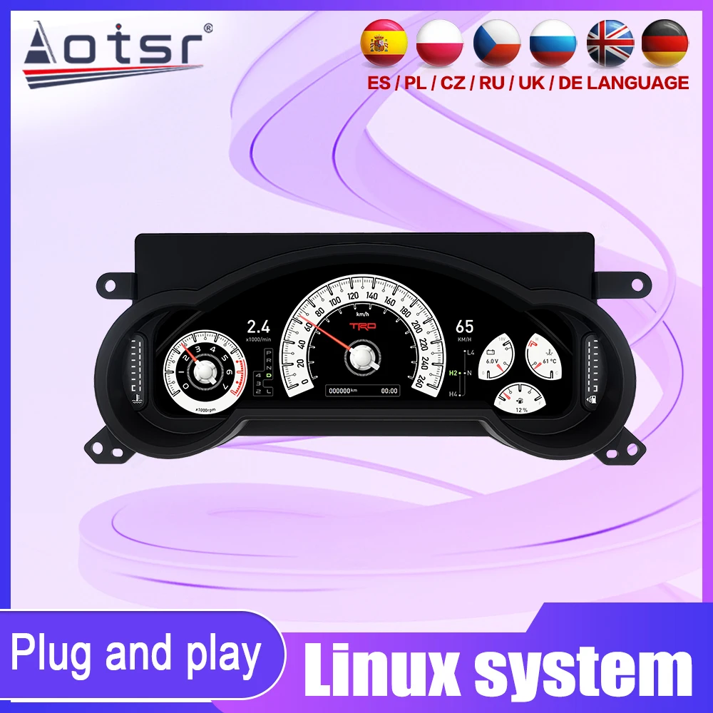 LCD Digital Dashboard Panel For Toyota FJ 2008-2023 Virtual Instrument Cluster CockPit Speedometer Gauge Navigation Display
LCD Digital Dashboard Panel For Toyota FJ 2008-2023 Virtual Instrument Cluster CockPit Speedometer Gauge Navigation Display