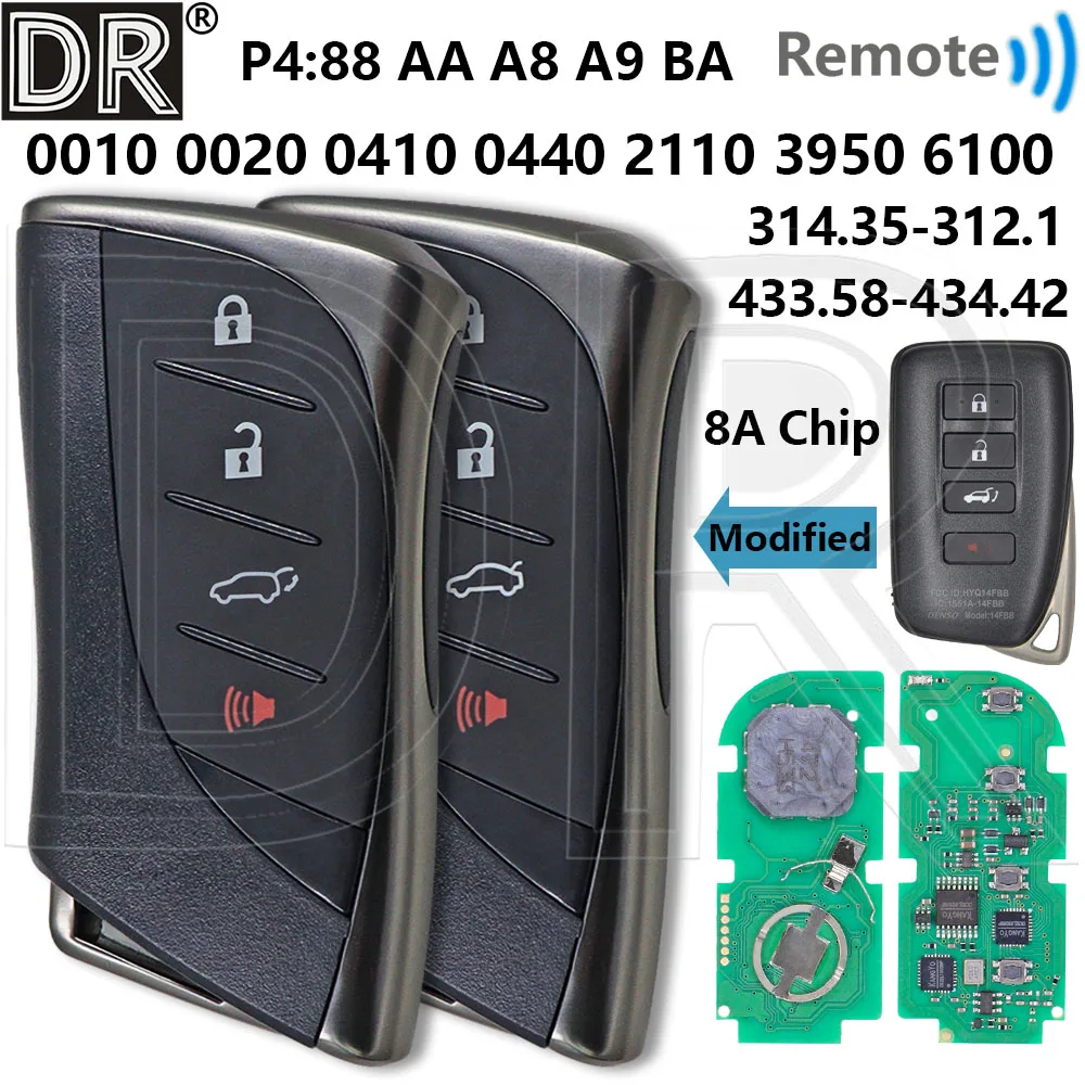 Great 314 433MHz 8A Chip Board:0010 0020 0410 0440 2110 3950 6100 Car Remote Key For Lexus RX GS ES LC LS IS LX GX NX UX 2012+
Great 314 433MHz 8A Chip Board:0010 0020 0410 0440 2110 3950 6100 Car Remote Key For Lexus RX GS ES LC LS IS LX GX NX UX 2012+