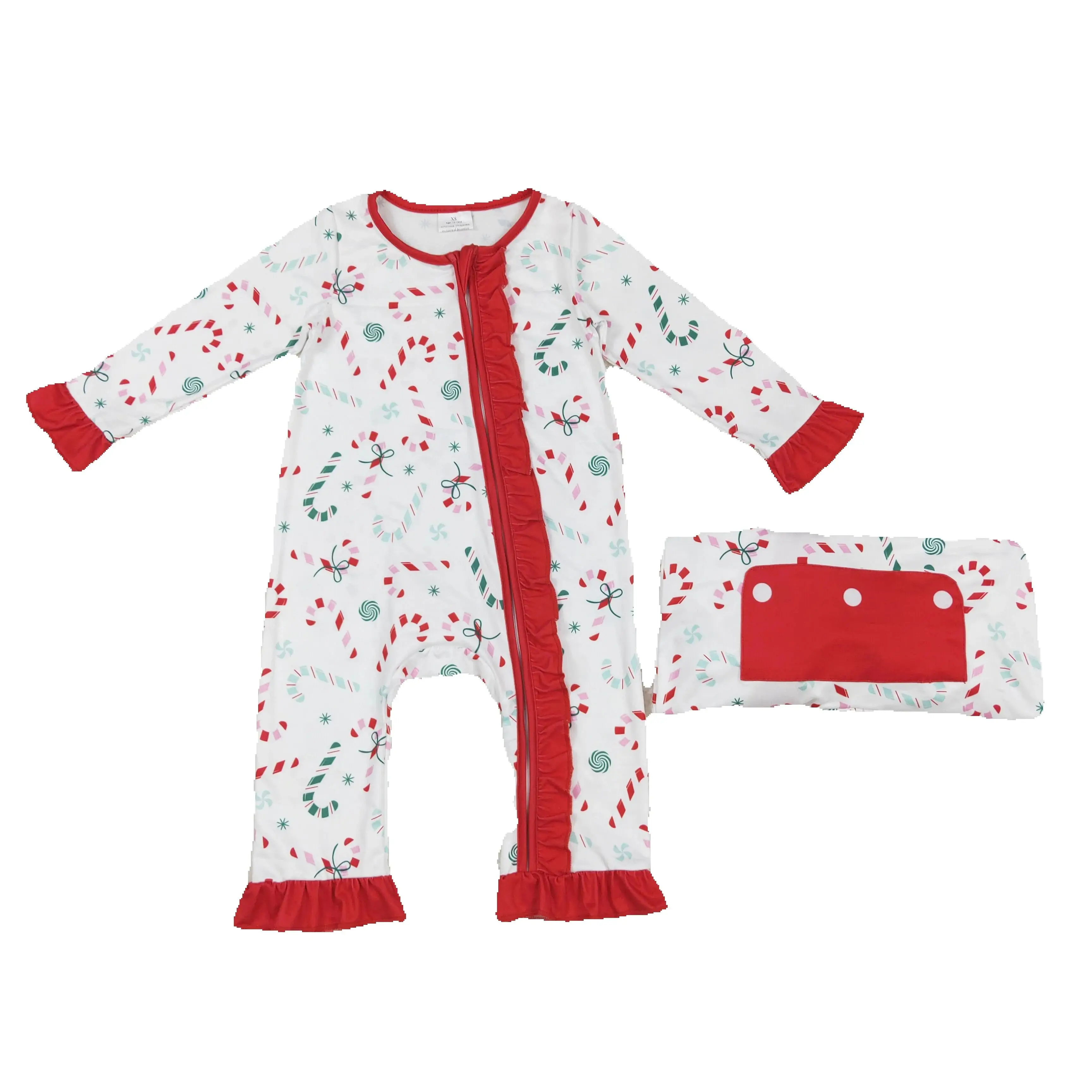 LR1842Boutique Kids Clothes Baby Girl Clothes Long Sleeves Candy Cane Red Lace White Zipper Print With Jumpsuit Children Clothes
LR1842Boutique Kids Clothes Baby Girl Clothes Long Sleeves Candy Cane Red Lace White Zipper Print With Jumpsuit Children Clothes