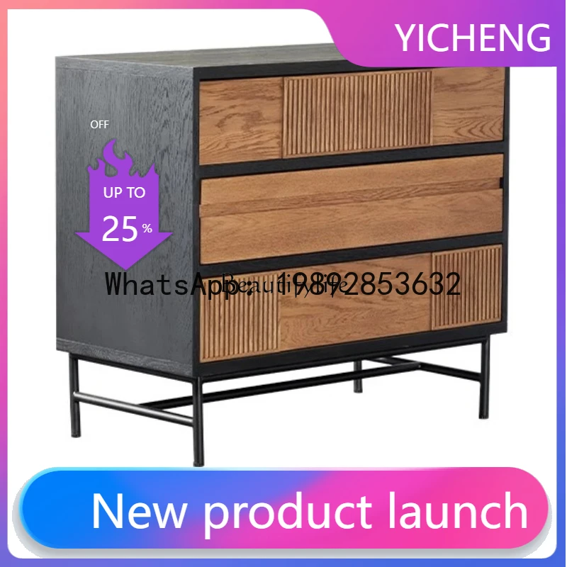 QQ Nordic modern retro color matching solid wood dining side cabinet wabi-sabi black tea cupboard
QQ Nordic modern retro color matching solid wood dining side cabinet wabi-sabi black tea cupboard