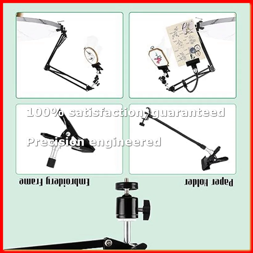 Embroidery Hoop Stand: 360 Adjustable Metal Embroidery Hoop Stand for Sewing Crafts-A09G
Embroidery Hoop Stand: 360 Adjustable Metal Embroidery Hoop Stand for Sewing Crafts-A09G