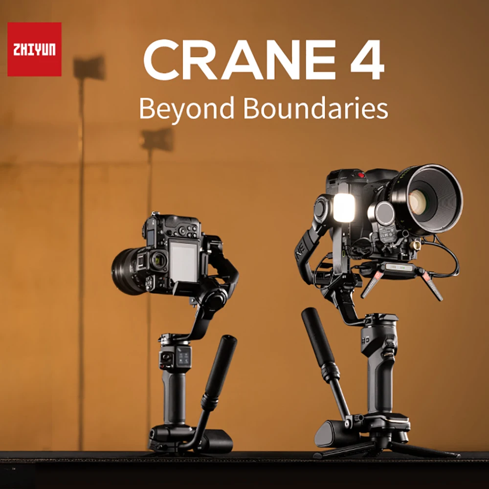 Zhiyun Crane 4 3-axis Handheld Gimbal Camera Stabilizer for Sony Nikon Canon Panasonic Fujifilm DSLR Cameras Shooting Recording
Zhiyun Crane 4 3-axis Handheld Gimbal Camera Stabilizer for Sony Nikon Canon Panasonic Fujifilm DSLR Cameras Shooting Recording
