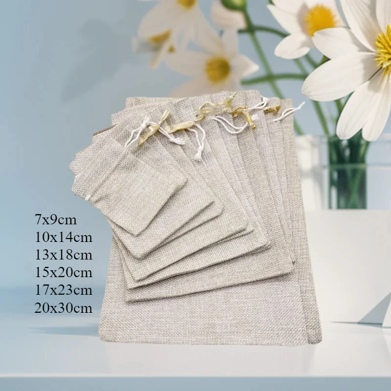 50pcs Small Jute Burlap Bags with Drawstring Gift Pouches Birthday Party Favors Jewelry Sack Storage Christmas Packaging Display
50pcs Small Jute Burlap Bags with Drawstring Gift Pouches Birthday Party Favors Jewelry Sack Storage Christmas Packaging Display