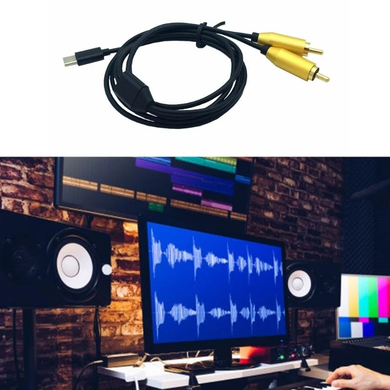 T3EE USB C to 2RCA Audios Cord Male to Male Y RCAs Splitter for Smartphones Tablets
T3EE USB C to 2RCA Audios Cord Male to Male Y RCAs Splitter for Smartphones Tablets