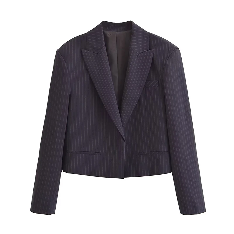 Autumn Women Office Wear Loose Crop Blazer Long Sleeve Lapel Collar With Open Stitch Outerwear Chic High Street Lady Outfits
Autumn Women Office Wear Loose Crop Blazer Long Sleeve Lapel Collar With Open Stitch Outerwear Chic High Street Lady Outfits
