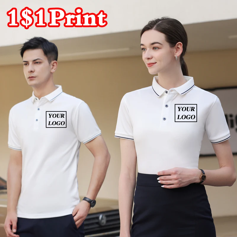 Polo Shirt Custom Summer Embroidery Printed Design Logo Photo Men And Women Breathable Tops
Polo Shirt Custom Summer Embroidery Printed Design Logo Photo Men And Women Breathable Tops