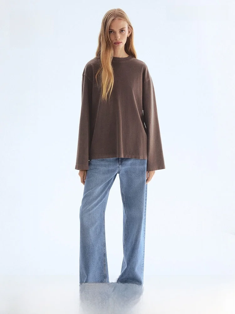Летняя женская футболка H&M из стираного хлопка, повседневная, свободного кроя, с открытыми плечами, удобная, дышащая, цветная
Летняя женская футболка H&M из стираного хлопка, повседневная, свободного кроя, с открытыми плечами, удобная, дышащая, цветная