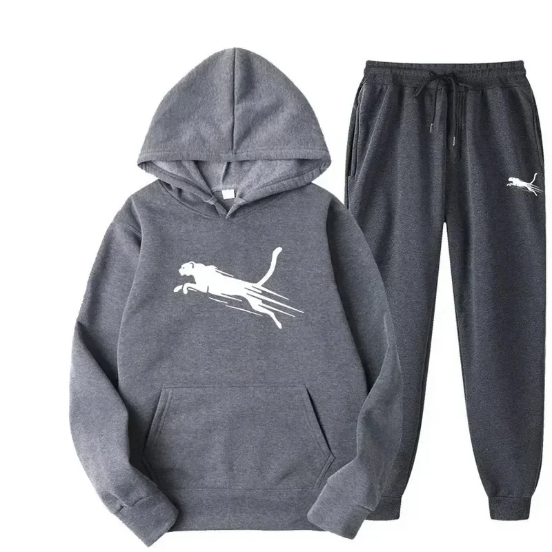 Men's fitness sportswear set for spring and autumn, stylish casual hooded top + comfortable sports pants two-piece set
Men's fitness sportswear set for spring and autumn, stylish casual hooded top + comfortable sports pants two-piece set