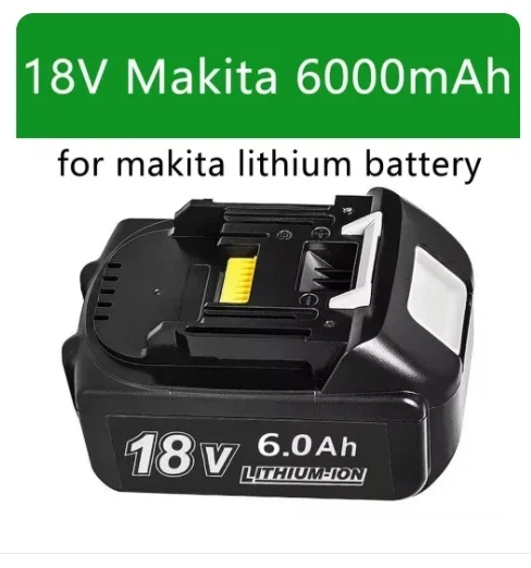 Аккумулятор для Makita 18 в 6 Ач 18650 литий-ионная сменная батарея BL1860B BL1860 BL1850 перезаряжаемая батарея для электроинструмента DDF486 DF488
Аккумулятор для Makita 18 в 6 Ач 18650 литий-ионная сменная батарея BL1860B BL1860 BL1850 перезаряжаемая батарея для электроинструмента DDF486 DF488