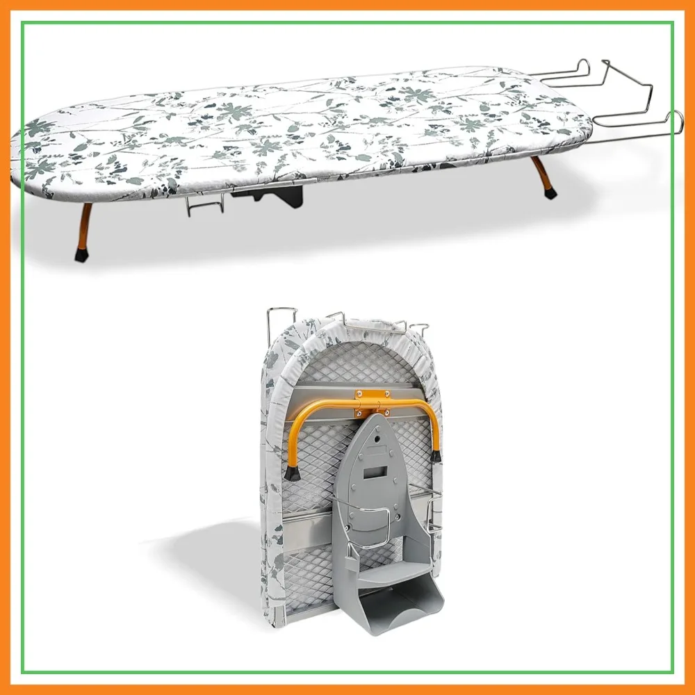 Folding Tabletop Ironing Board with Iron Holder, Space Saving Metal Board
Folding Tabletop Ironing Board with Iron Holder, Space Saving Metal Board