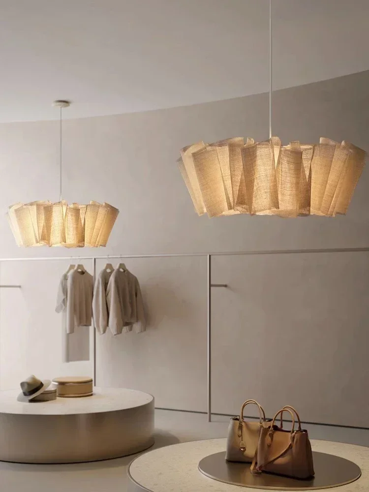 Nordic Wabi Sabi Handmade Fabric Led Ceiling Pendant Light Living Dining Room Indoor Lighting Chandelier Bedroom Hanging Lamp
Nordic Wabi Sabi Handmade Fabric Led Ceiling Pendant Light Living Dining Room Indoor Lighting Chandelier Bedroom Hanging Lamp