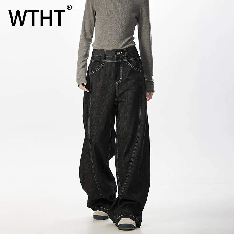 WTHT Vintage 2025 Autumn Men's Solid Color Patchwork Denim Pants Fashion American Style Straight Wide Leg Jeans Male 2A1503
WTHT Vintage 2025 Autumn Men's Solid Color Patchwork Denim Pants Fashion American Style Straight Wide Leg Jeans Male 2A1503