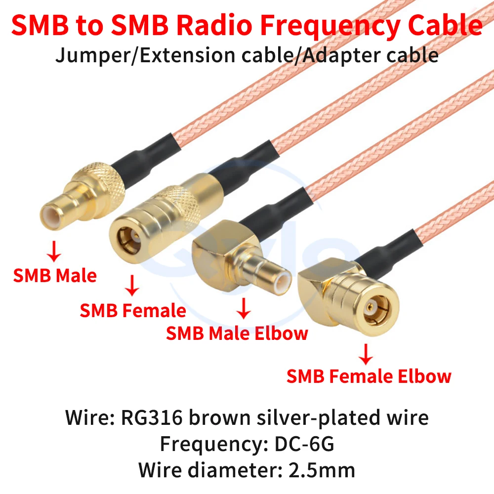 RG316 Коричневый радиочастотный кабель-адаптер SMB к разъему «папа/гнездо» SMB Удлинительный кабель сигнала SMB (1 шт.)
RG316 Коричневый радиочастотный кабель-адаптер SMB к разъему «папа/гнездо» SMB Удлинительный кабель сигнала SMB (1 шт.)