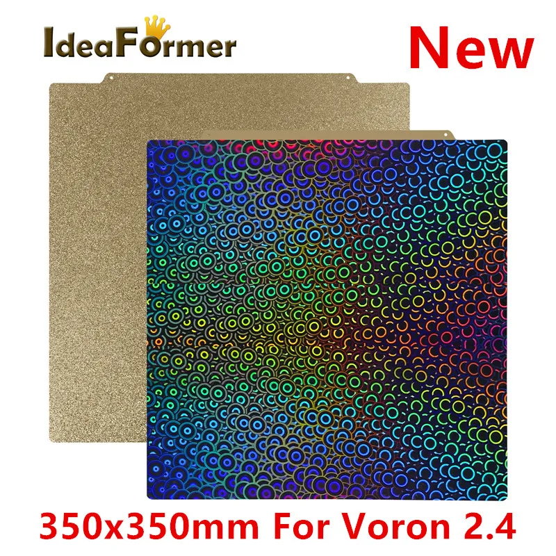 Создающая пластина 350x350 мм для Voron 2.4 PET PEI Лист двухсторонний магнитный пружинный стальной лист для Voron 2.4 ПЭТ-лист с подогревом кровати
Создающая пластина 350x350 мм для Voron 2.4 PET PEI Лист двухсторонний магнитный пружинный стальной лист для Voron 2.4 ПЭТ-лист с подогревом кровати